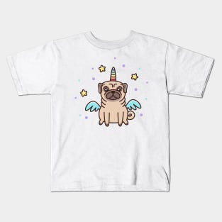 Pug dog - unicorn Kids T-Shirt